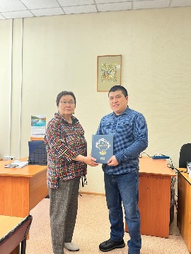 на вручении приза